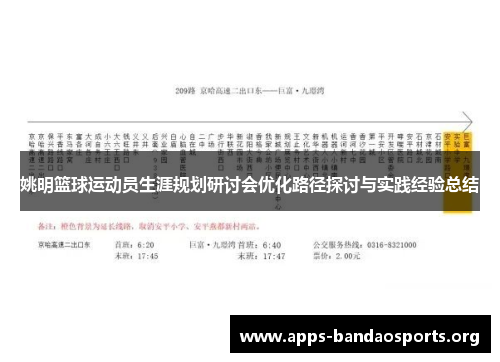 姚明篮球运动员生涯规划研讨会优化路径探讨与实践经验总结